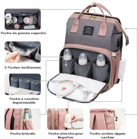 SAC À LANGER 2-EN-1 AVEC LIT PLIABLE MyMoon-Baby™