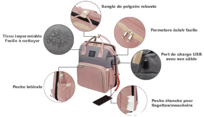 SAC À LANGER 2-EN-1 AVEC LIT PLIABLE MyMoon™